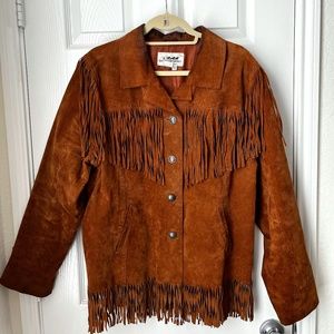 Women's Western Style Leather Jacket (Back in the Saddle Western Wear) - Size XL